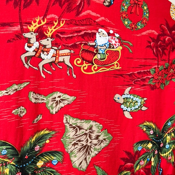 Hawaiian Christmas Shirt Size 12 - Picture 3 of 9